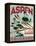 Travel Poster - Aspen-The Saturday Evening Post-Framed Premier Image Canvas