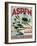 Travel Poster - Aspen-The Saturday Evening Post-Framed Giclee Print