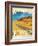 Travel Poster - California-The Saturday Evening Post-Framed Giclee Print