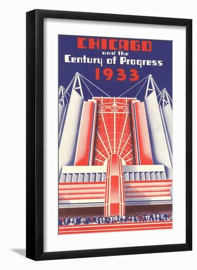 Travel Poster, Chicago World's Fair-null-Framed Art Print