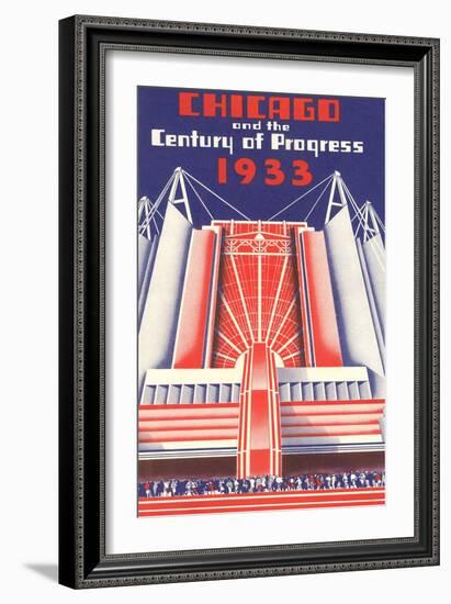 Travel Poster, Chicago World's Fair-null-Framed Art Print