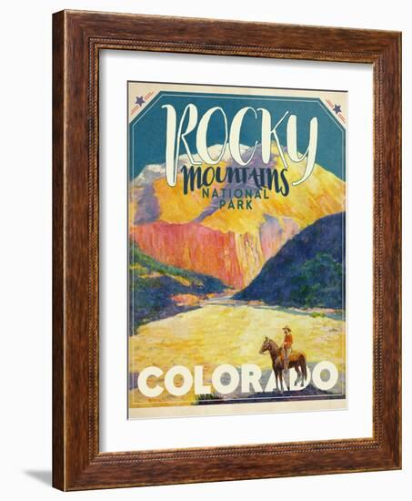 Travel Poster - Colorado-The Saturday Evening Post-Framed Giclee Print