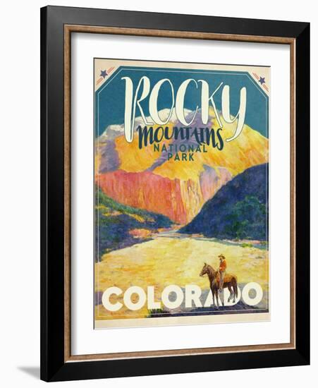 Travel Poster - Colorado-The Saturday Evening Post-Framed Giclee Print