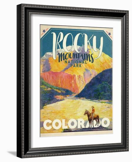 Travel Poster - Colorado-The Saturday Evening Post-Framed Giclee Print