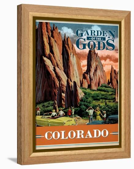 Travel Poster - Colorado-The Saturday Evening Post-Framed Premier Image Canvas