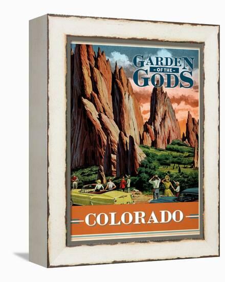 Travel Poster - Colorado-The Saturday Evening Post-Framed Premier Image Canvas