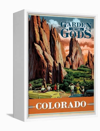 Travel Poster - Colorado-The Saturday Evening Post-Framed Premier Image Canvas