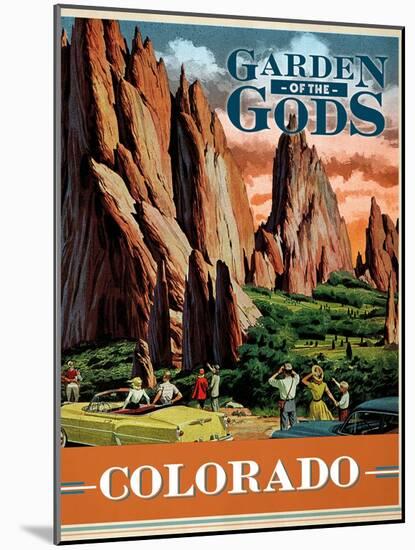 Travel Poster - Colorado-The Saturday Evening Post-Mounted Giclee Print