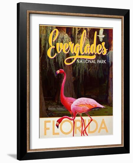 Travel Poster - Everglades-The Saturday Evening Post-Framed Giclee Print