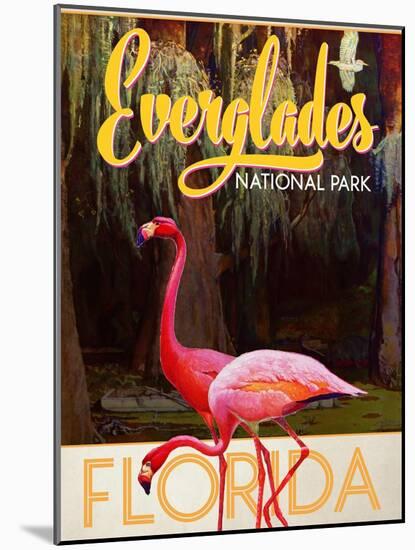 Travel Poster - Everglades-The Saturday Evening Post-Mounted Giclee Print