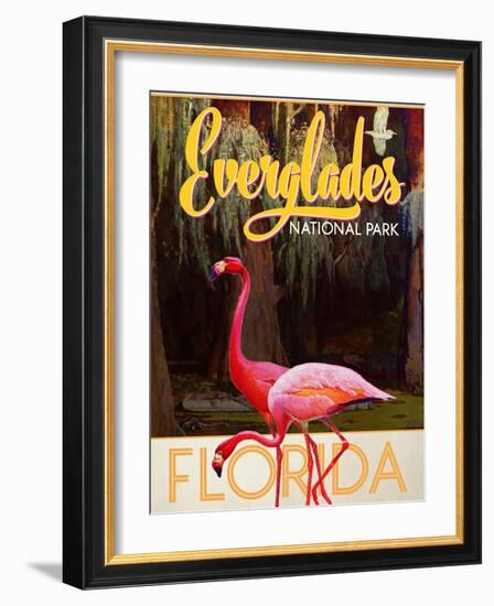 Travel Poster - Everglades-The Saturday Evening Post-Framed Giclee Print