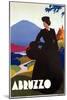 Travel Poster for Abruzzo-null-Mounted Art Print