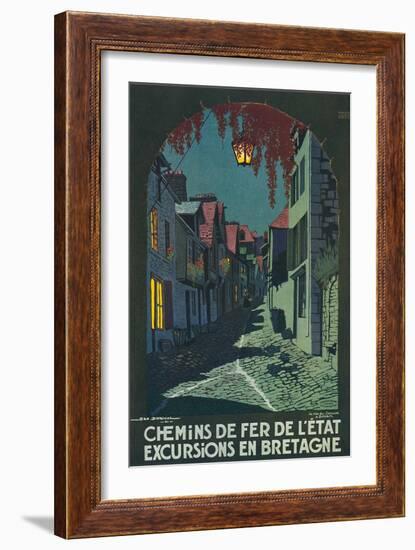 Travel Poster for Brittany-null-Framed Art Print