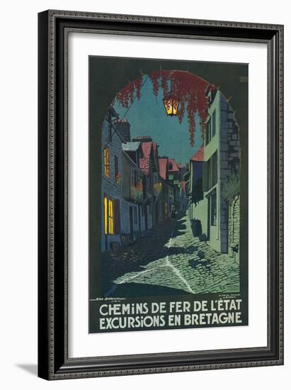 Travel Poster for Brittany-null-Framed Art Print