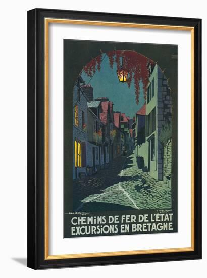 Travel Poster for Brittany-null-Framed Art Print