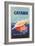 Travel Poster for Catania-null-Framed Art Print