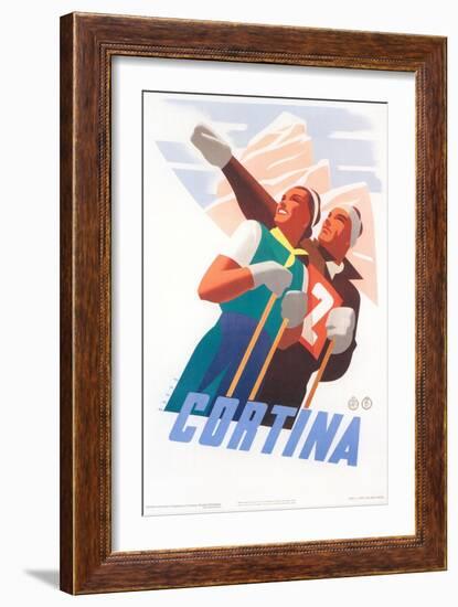 Travel Poster for Cortina-null-Framed Art Print