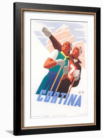 Travel Poster for Cortina-null-Framed Art Print