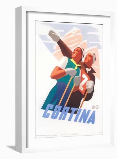 Travel Poster for Cortina-null-Framed Art Print