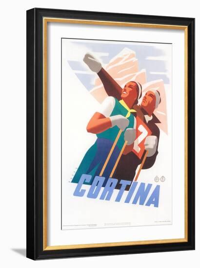 Travel Poster for Cortina-null-Framed Art Print