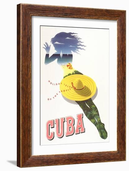 Travel Poster for Cuba-null-Framed Art Print