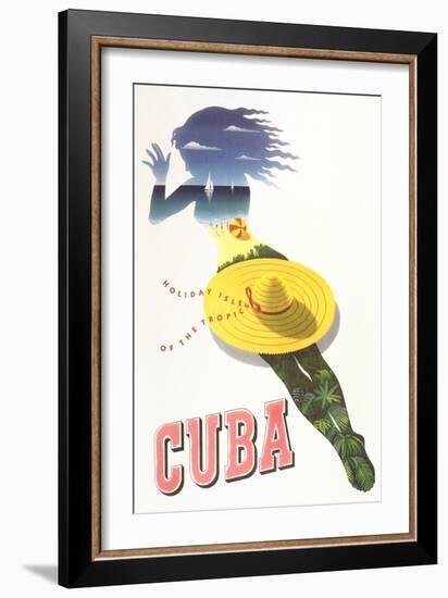 Travel Poster for Cuba-null-Framed Art Print