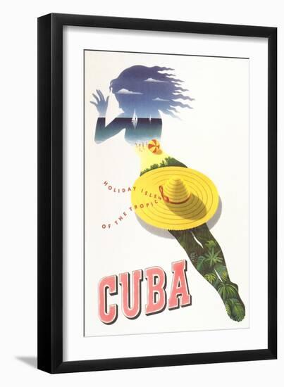 Travel Poster for Cuba-null-Framed Art Print