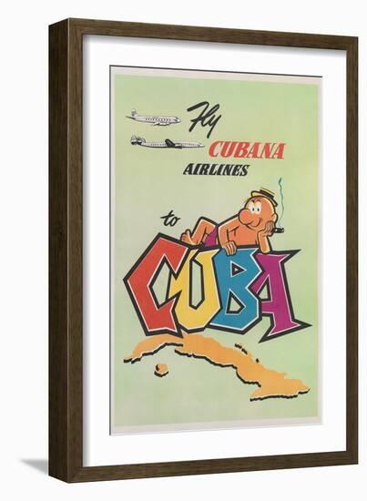 Travel Poster for Cuba-null-Framed Art Print