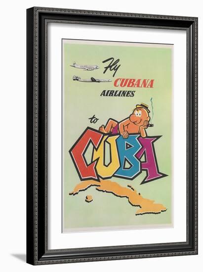 Travel Poster for Cuba-null-Framed Art Print