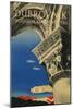 Travel Poster for Dubrovnik, Croatia-null-Mounted Art Print