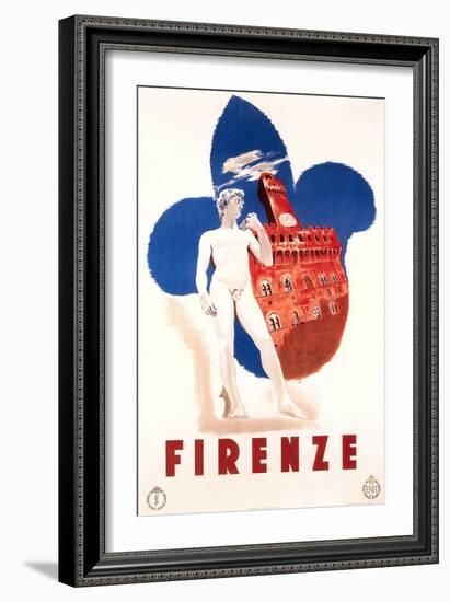 Travel Poster for Firenze-null-Framed Art Print