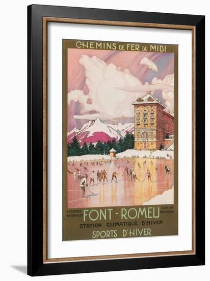 Travel Poster for Font-Romeu, France-null-Framed Art Print