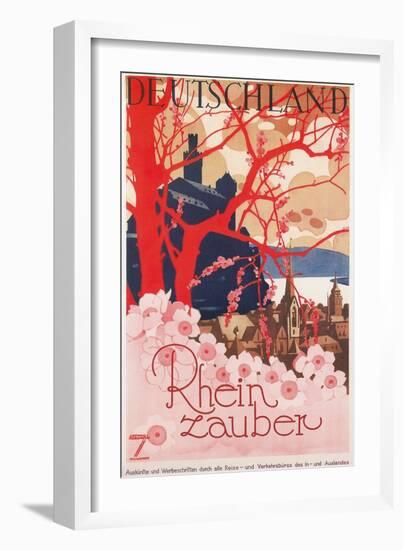 Travel Poster for Germany-null-Framed Art Print