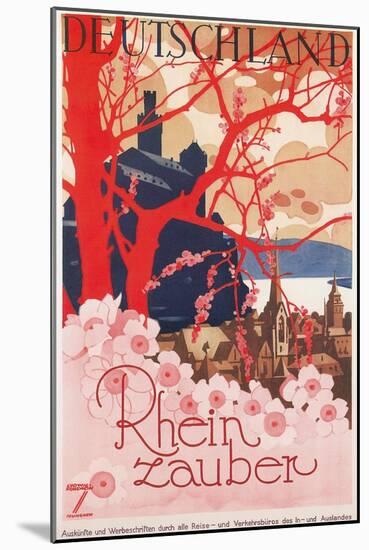 Travel Poster for Germany-null-Mounted Art Print