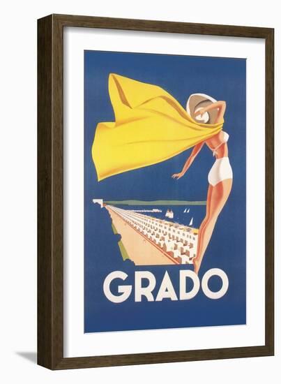 Travel Poster for Grado-Found Image Press-Framed Giclee Print