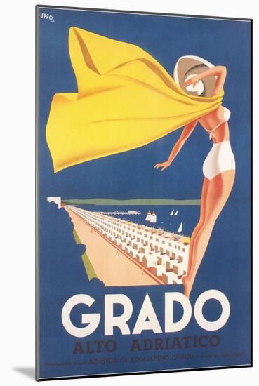 Travel Poster for Grado-null-Mounted Art Print