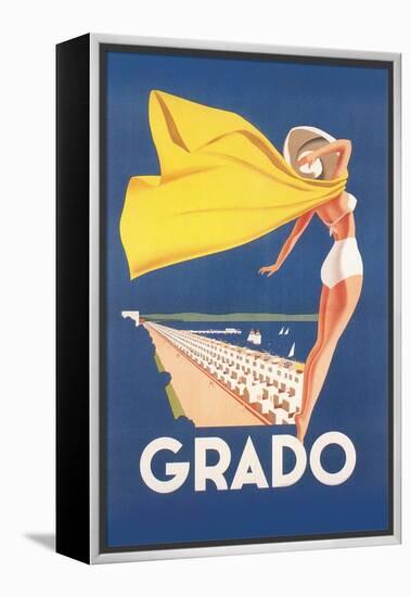 Travel Poster for Grado-null-Framed Stretched Canvas