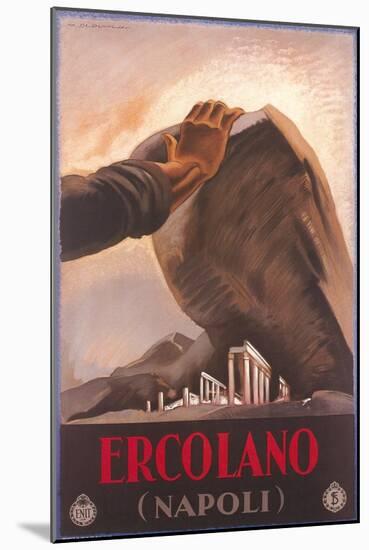 Travel Poster for Herculaneum-null-Mounted Art Print