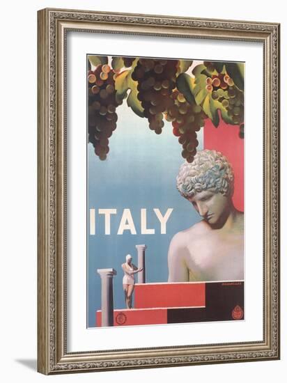 Travel Poster for Italy-null-Framed Art Print