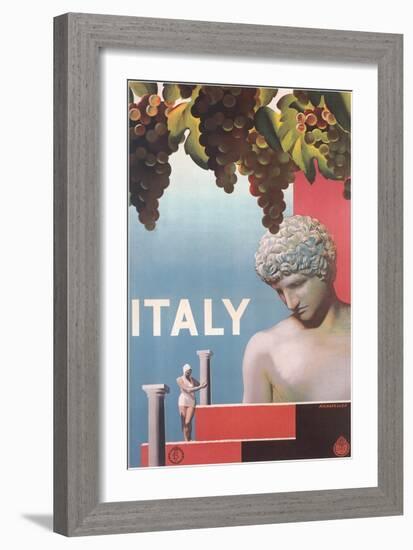 Travel Poster for Italy-null-Framed Art Print