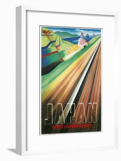 Travel Poster for Japanese Railways-null-Framed Art Print