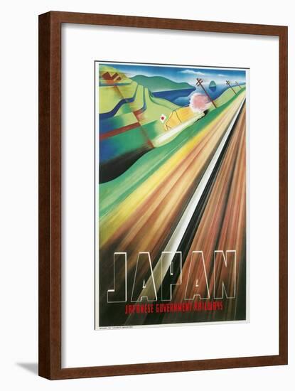 Travel Poster for Japanese Railways-null-Framed Art Print