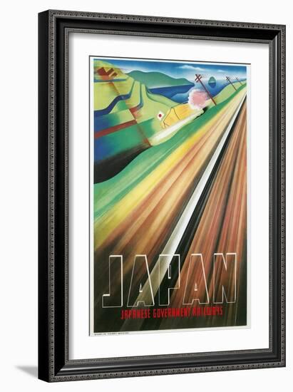 Travel Poster for Japanese Railways-null-Framed Art Print