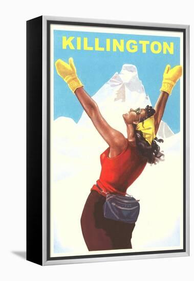 Travel Poster for Killington-null-Framed Stretched Canvas