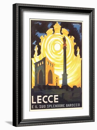 Travel Poster for Lecce-null-Framed Art Print