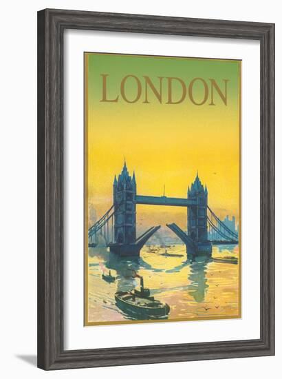 Travel Poster for London-null-Framed Art Print