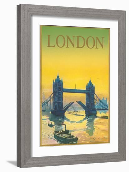 Travel Poster for London-null-Framed Art Print