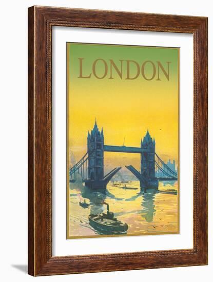 Travel Poster for London-null-Framed Art Print