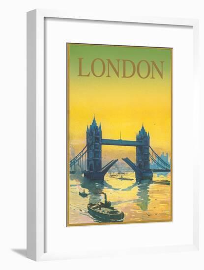 Travel Poster for London-null-Framed Premium Giclee Print