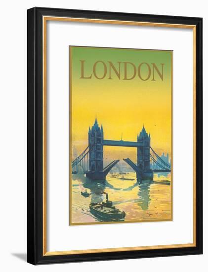 Travel Poster for London-null-Framed Premium Giclee Print